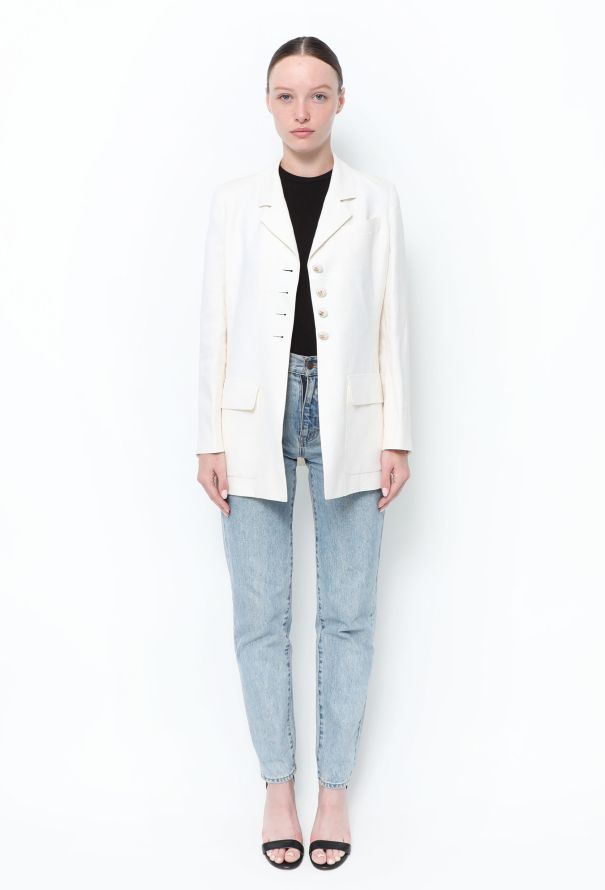 Chanel ICONIC S/S 1996 Linen 'CC' Jacket - 3 Chanel ICONIC S/S 1996 Linen 'CC' Jacket - 3