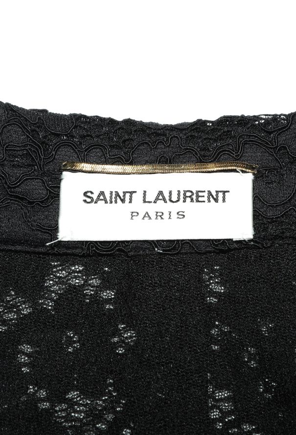 Saint Laurent Pre-Fall 2024 Guipure Smoking Blazer - 6
