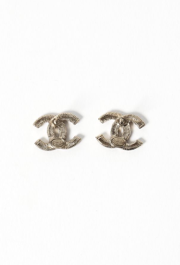2023 Bicolor Mini 'CC' Earrings, Authentic & Vintage