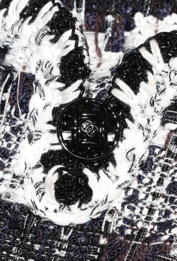 Chanel 2006 Striped Trim Tweed Jacket - 7