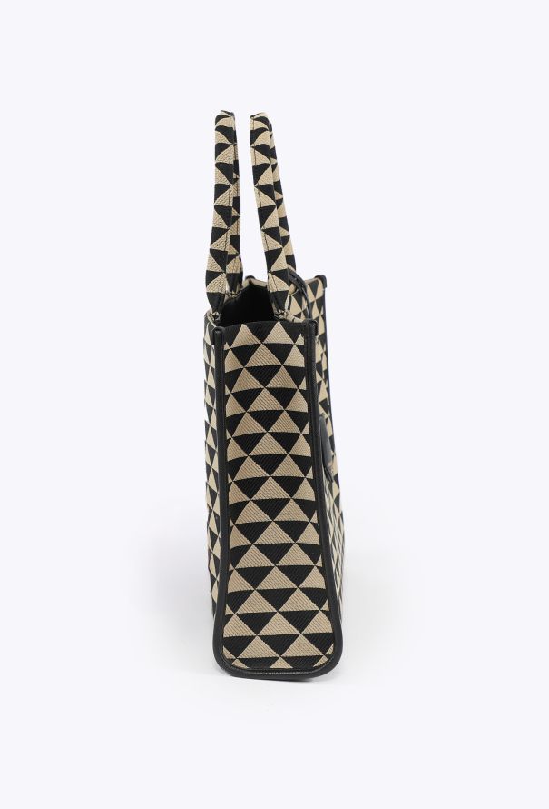 Prada 2022 Symbole Embroidered Jacquard Tote - 4