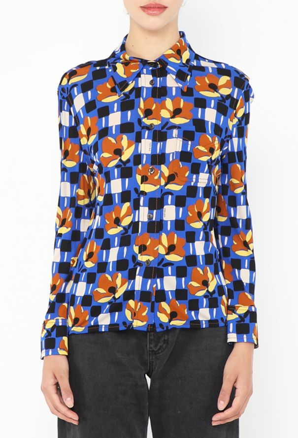 Prada S/S 2017 Mod Graphic Blouse - 3