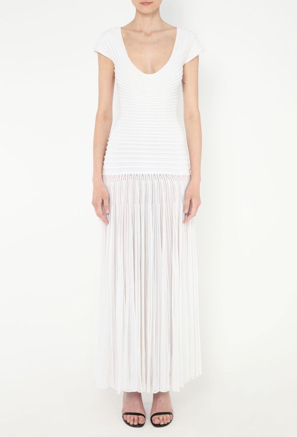 Alaïa 2022 Ribbed Godet Dress - 3 Alaïa 2022 Ribbed Godet Dress - 3