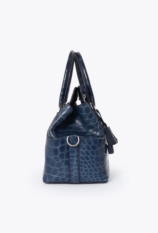 Hermès Matte Bleu Saphir Niloticus Crocodile Toolbox 20 Bag - 5