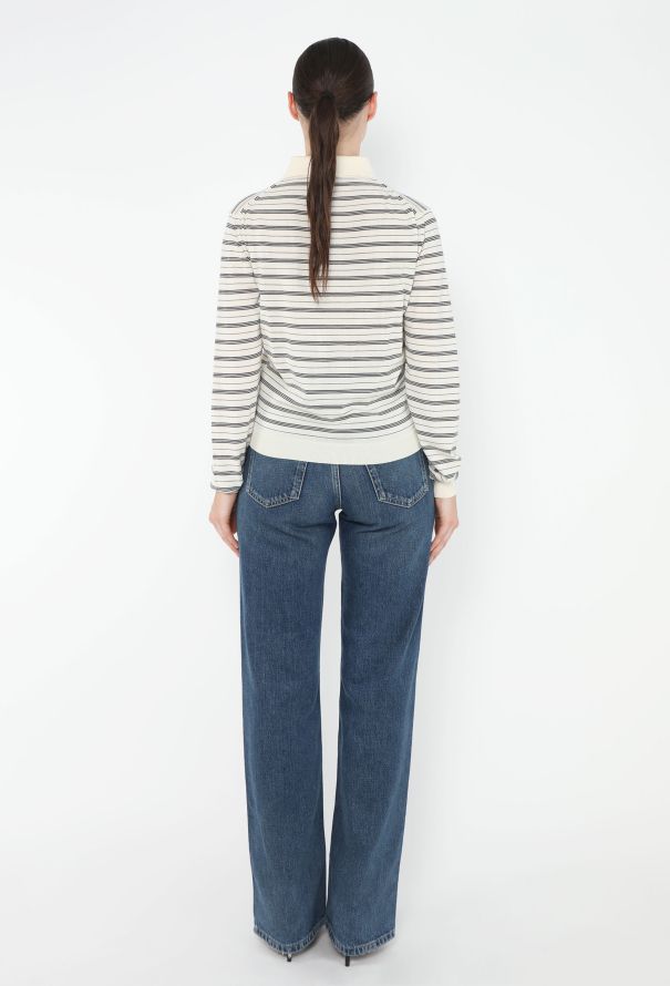 Miu Miu 2024 Striped Logo Polo Top - 5 Miu Miu 2024 Striped Logo Polo Top - 5