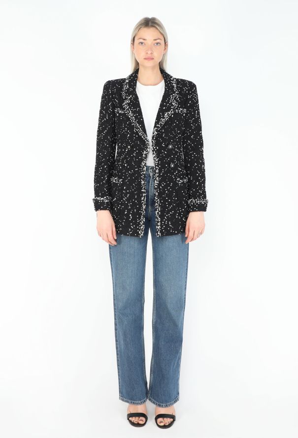 Chanel COLLECTOR 1995 Bicolor Tweed 'CC' Blazer - 3