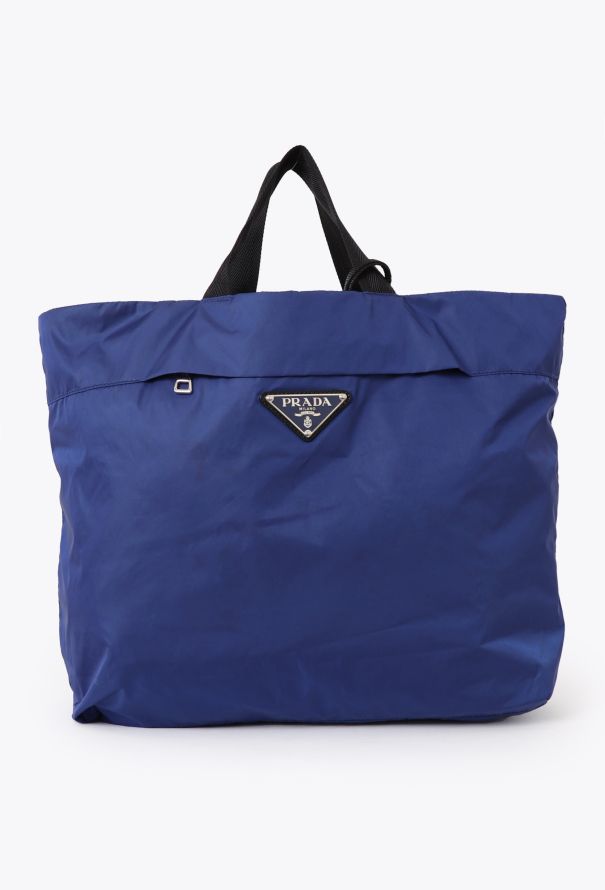 Prada Prada Nylon Blue Tote Bag - 1