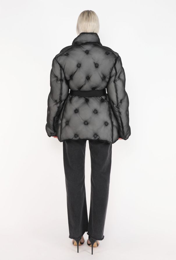 Maison Margiela Belted Organza Duvet Jacket, F/W 2019 - 6