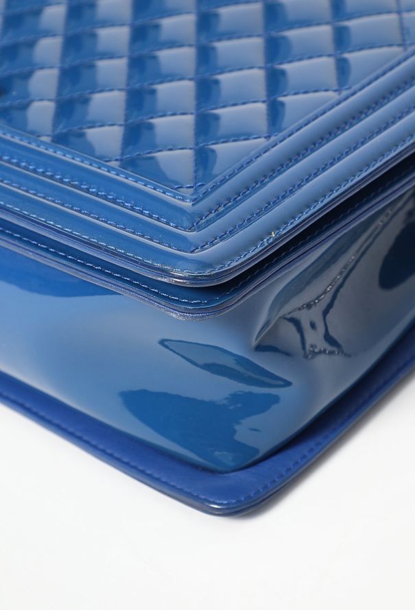 Chanel Patent Plexiglass Large Boy Bag - 10