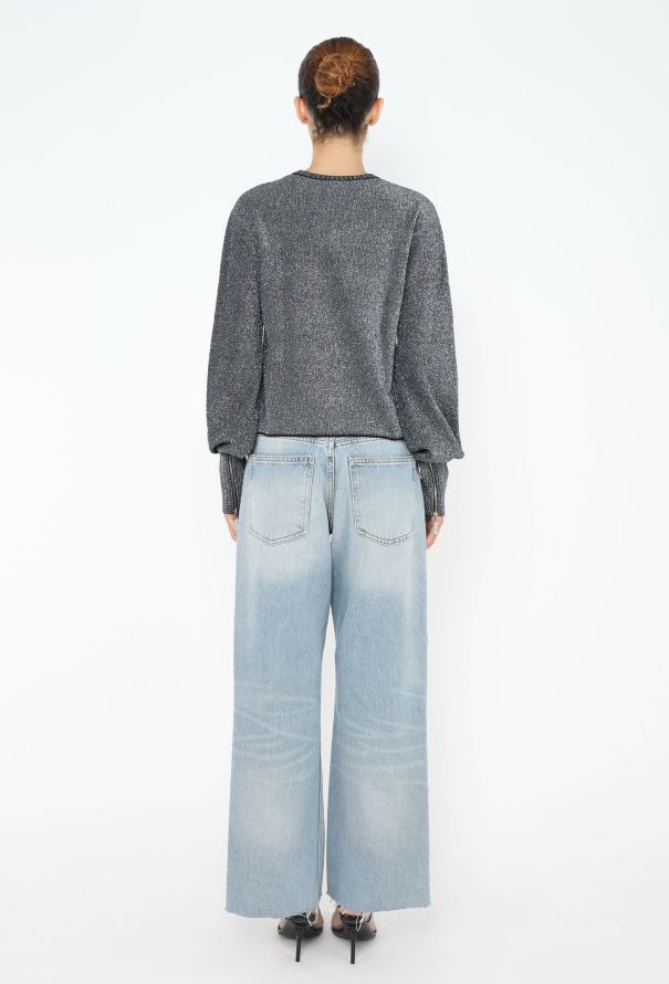 Chanel Iridescent Lamé Knit Pullover - 4