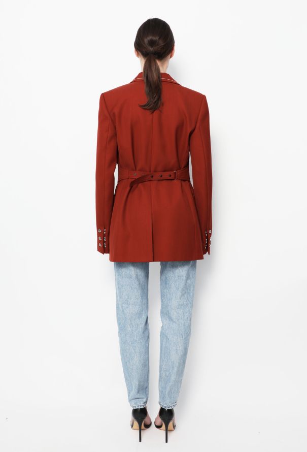 Thierry Mugler S/S 2019 Contrast Stitch Blazer - 5