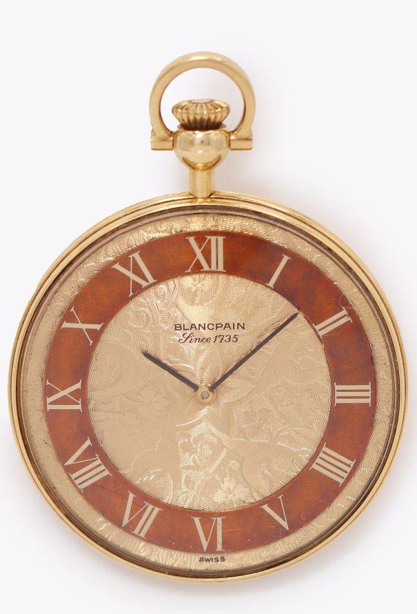 Blancpain Rare 1970s 18k Yellow Gold Pocket Watch - 2