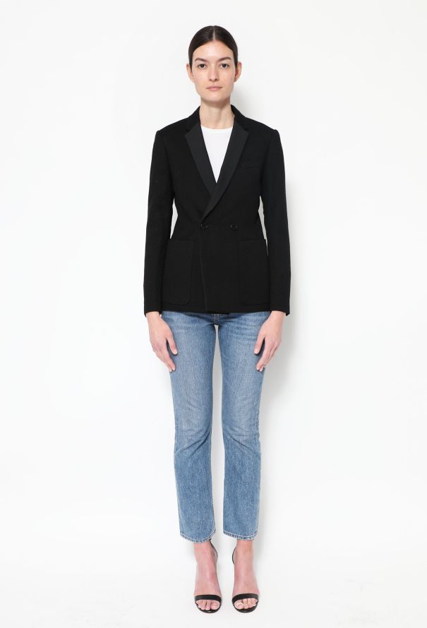 Double Breasted Twill Blazer Authentic & Vintage ReSEE