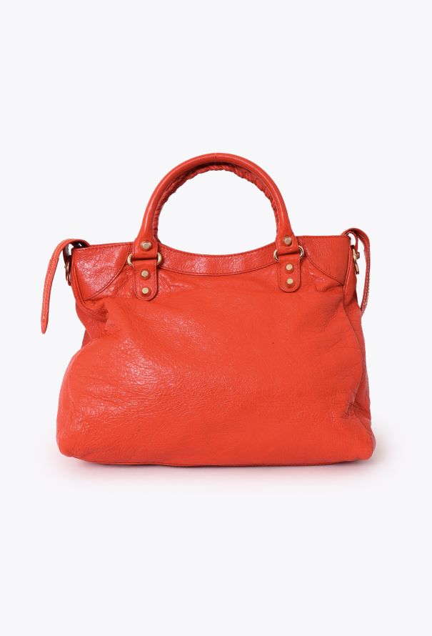 Balenciaga Orange Lambskin Velo Bag - 4 Balenciaga Orange Lambskin Velo Bag - 4
