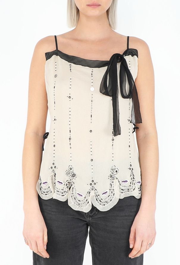 Prada Iconic Spring 2000 Embellished Lip Top - 1