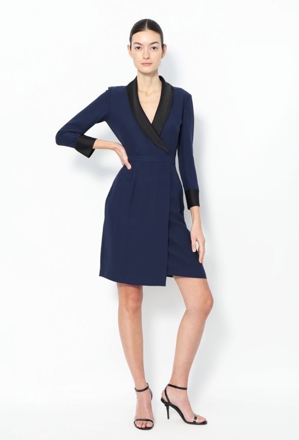 Gucci Smoking Silk Wrap Dress - 1