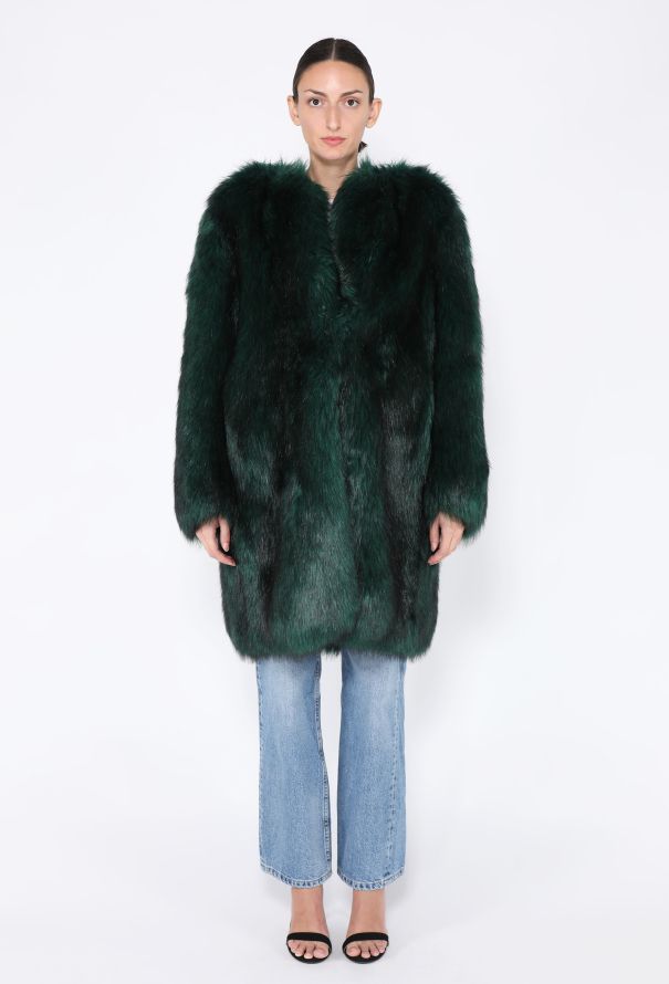 Dries Van Noten F/W 2016 Faux Fur Cocoon Coat - 3