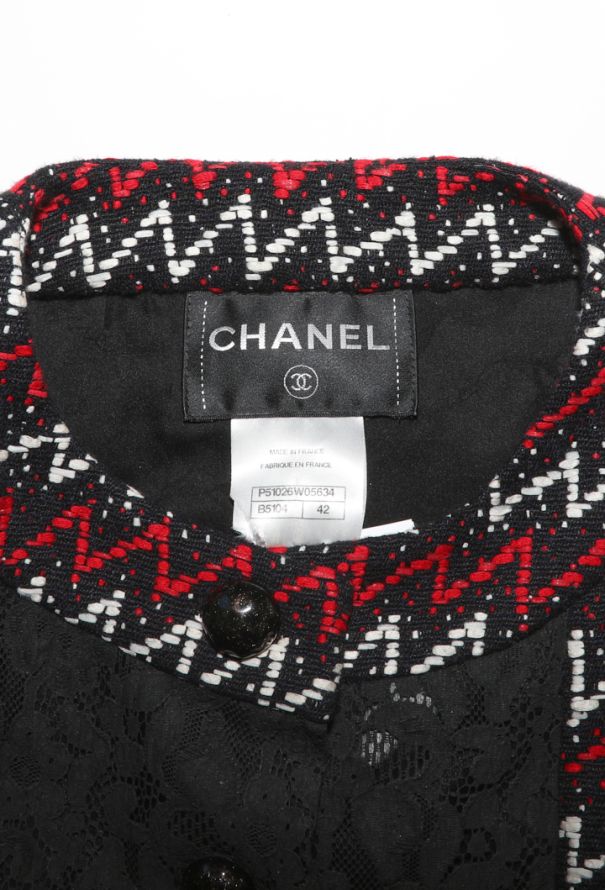 Chanel Tweed Chevron Jacket, 2015 - 7
