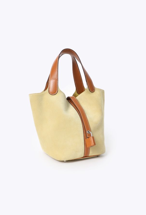 Hermès Rare Bicolor Veau Doblis & Box Picotin 18 - 3