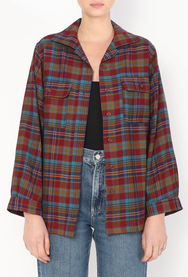 Saint Laurent 1979 Plaid Flannel Shirt - 4 Saint Laurent 1979 Plaid Flannel Shirt - 4