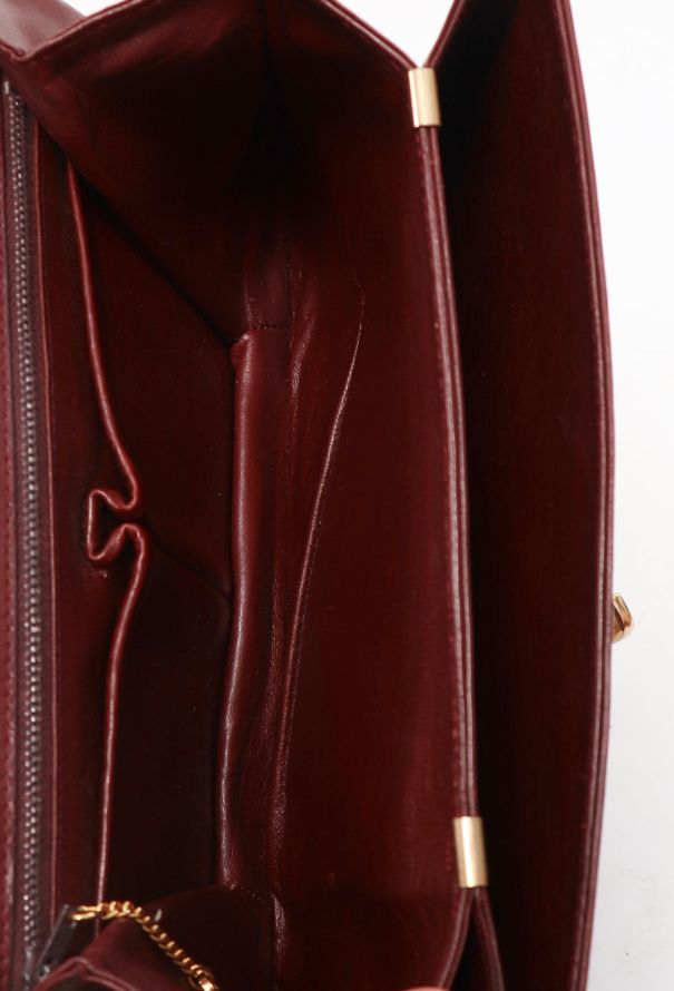 Céline Vintage Calèche Bag Burgundy - 12 Céline Vintage Calèche Bag Burgundy - 12