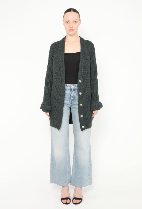 Balenciaga Braided Knit Cardigan - 2 Balenciaga Braided Knit Cardigan - 2