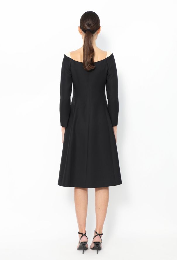 Valentino F/W 2013 Flared Boat Neck Dress - 5