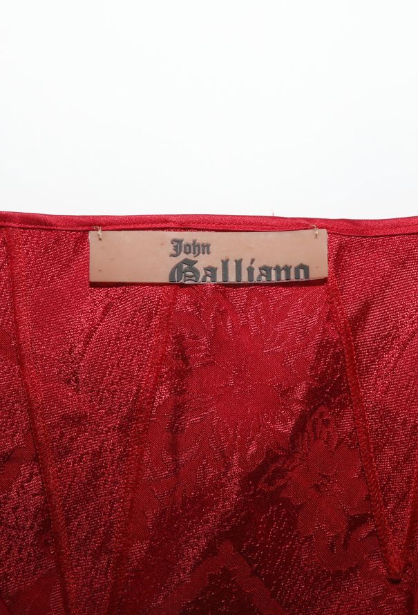 John Galliano 2002 Drop-Waist Jacquard Skirt - 7