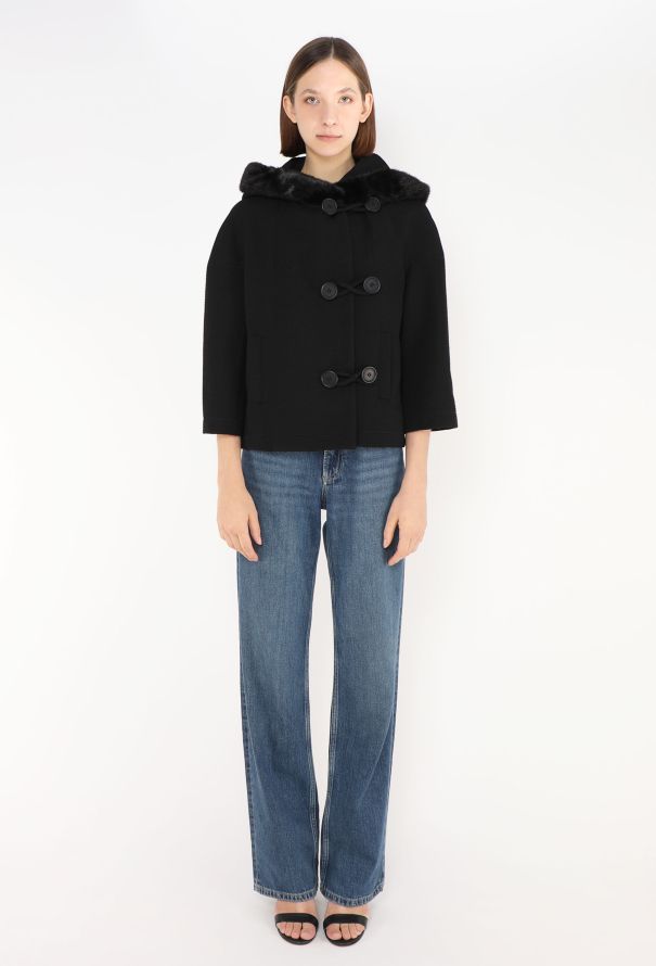 Dior F/W 2008 Mink Trim Duffle Jacket - 4 Dior F/W 2008 Mink Trim Duffle Jacket - 4