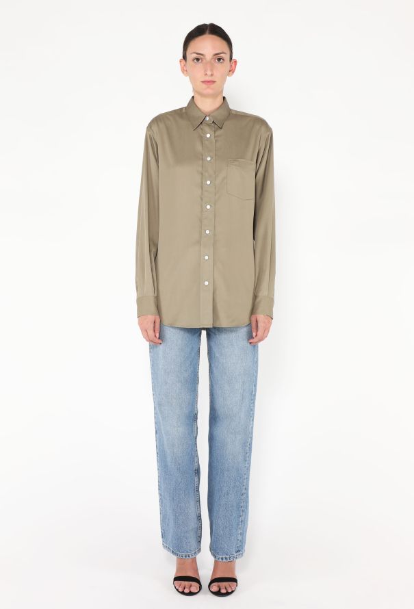 The Row 2024 Sveva Silk Shirt - 4 The Row 2024 Sveva Silk Shirt - 4