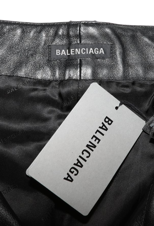 Balenciaga S/S 2022 Cropped Lambskin Pants - 5