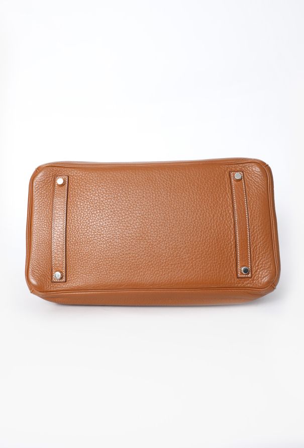 Hermès Gold Taurillon Clémence Birkin 35 - 7 Hermès Gold Taurillon Clémence Birkin 35 - 7