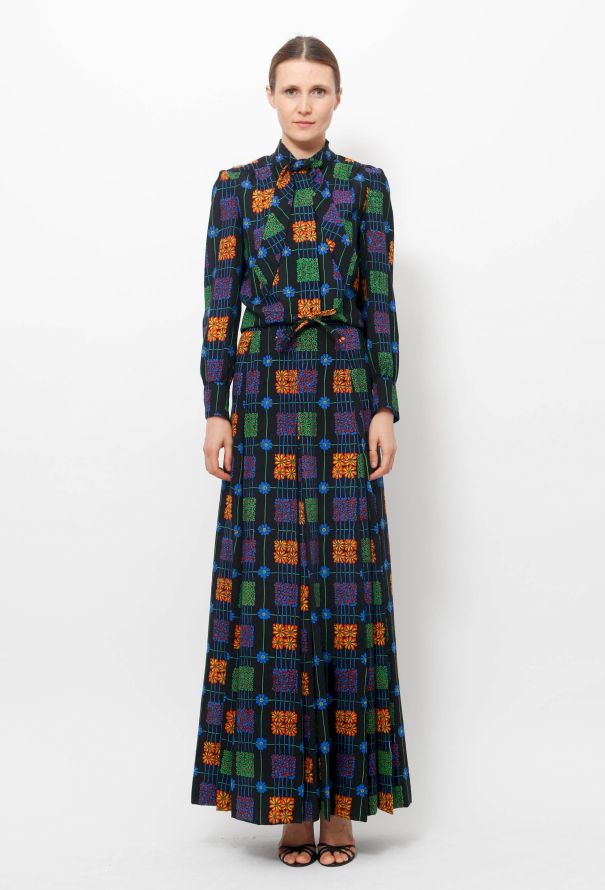 Jean-Louis Scherrer '70s Floral Ensemble - 2