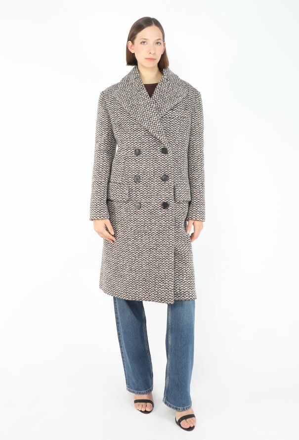 Miu Miu F/W 2023 Oversized Harris Tweed Coat - 5