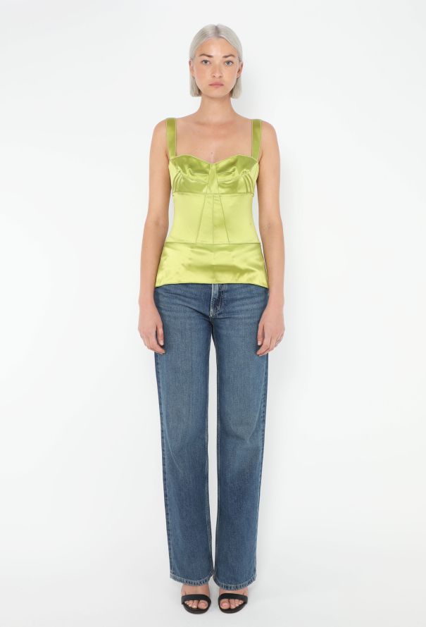 Dolce & Gabbana Charmeuse Peplum Corset Top - 2 Dolce & Gabbana Charmeuse Peplum Corset Top - 2