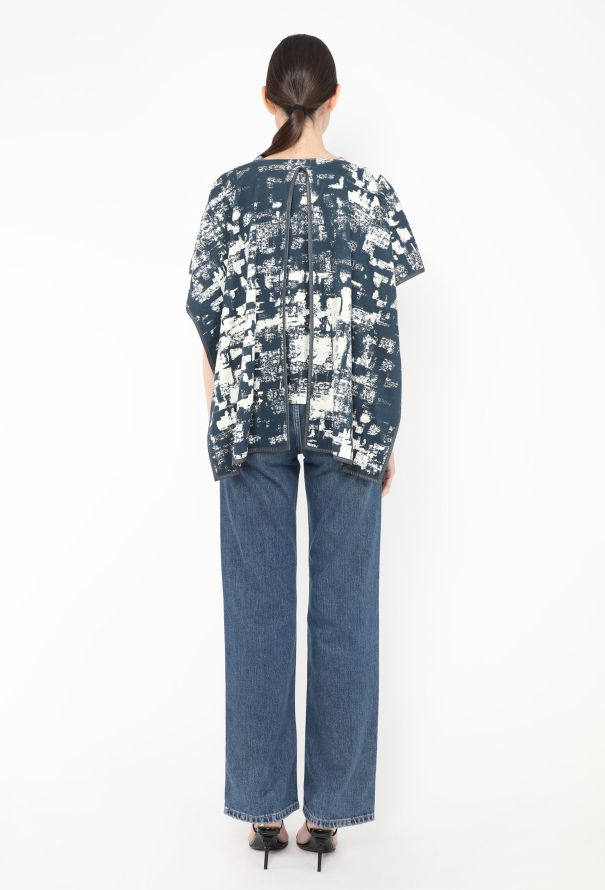 Céline Resort 2018 Leather Trim Cape Top - 4