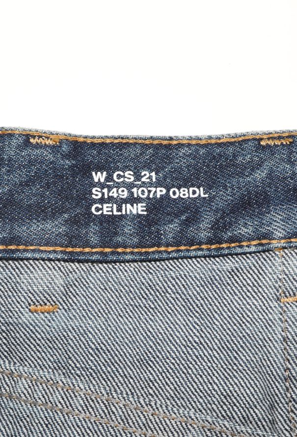 Céline 2021 High-Waisted Denim Skirt - 5