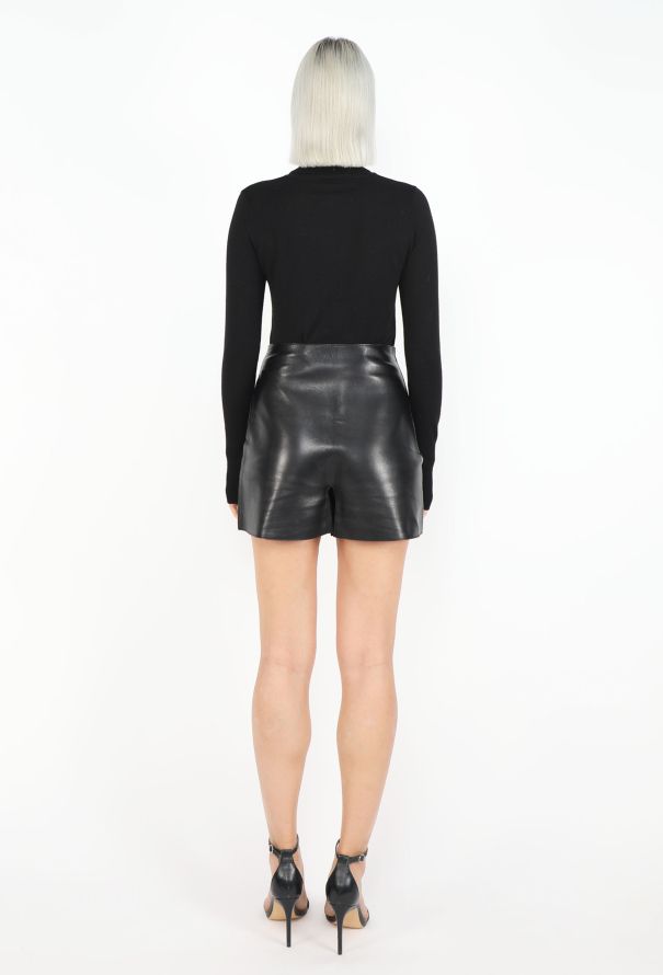 Céline 2020 Lambskin High-Waisted Shorts - 4
