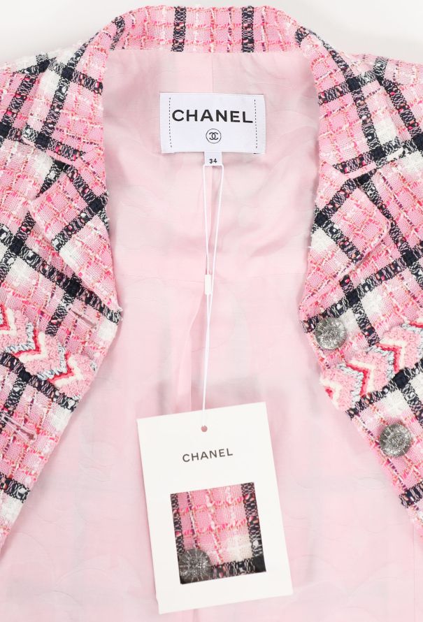 Chanel S/S 2024 Braided Trim Tweed Jacket - 8