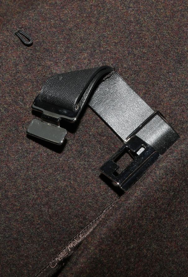 Céline F/W 2011 Leather Trim Riding Coat - 8