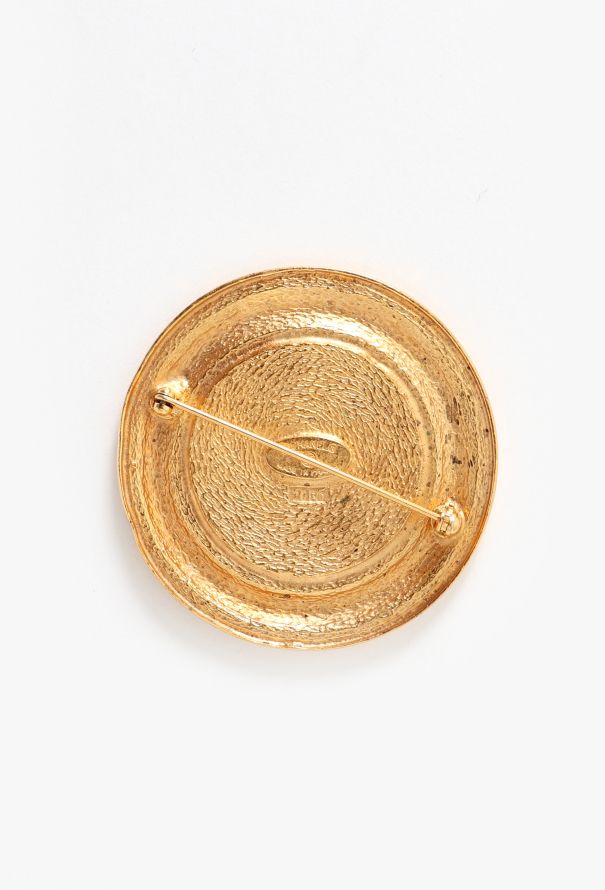 Chanel Vintage Hammered Rue Cambon Brooch - 2 Chanel Vintage Hammered Rue Cambon Brooch - 2