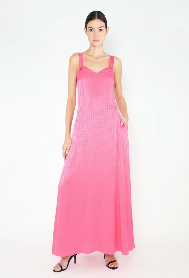 Chanel F/W 2022 Jacquard 'CC' Silk Gown - 1
