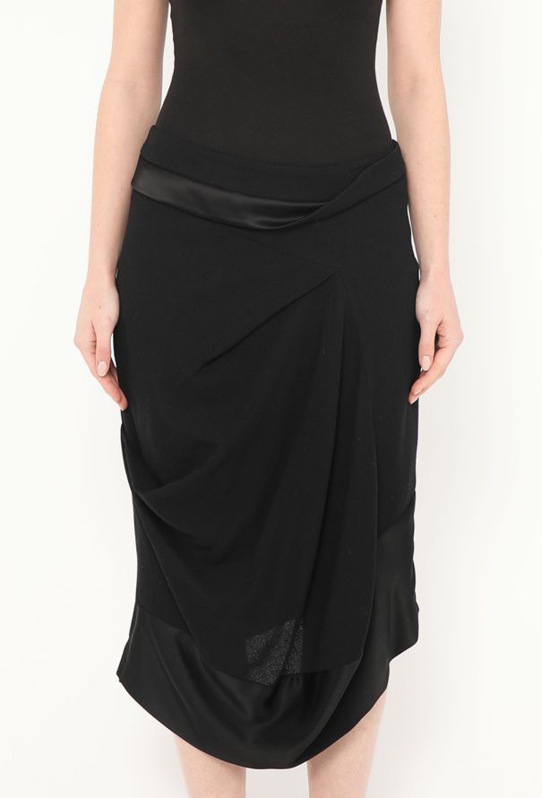 Balenciaga F/W 2011 Draped Crêpe Skirt - 1