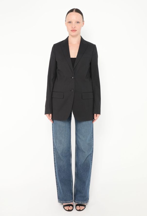 Helmut Lang '90s Tailored Cotton Blazer - 2