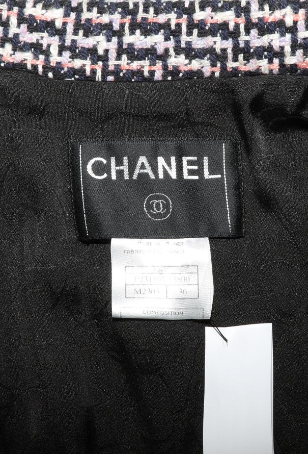 Chanel 2004 Frayed Trim Tweed Jacket - 6