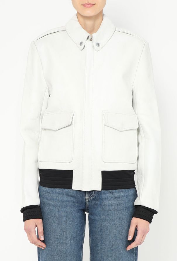 Balenciaga 2011 Leather Bomber Jacket - 1