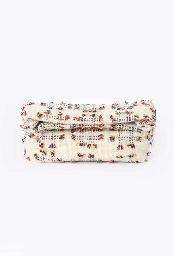 Gabriela Hearst Phoebe Fold-Over Cashmere Clutch - 1
