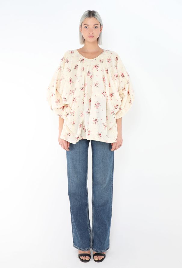 Comme des Garçons S/S 2008 Floral Draped Blouse - 4