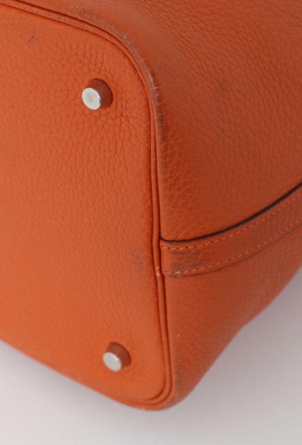 Hermès Orange Clémence Picotin 22 - 8 Hermès Orange Clémence Picotin 22 - 8