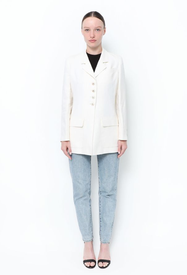 Chanel ICONIC S/S 1996 Linen 'CC' Jacket - 4 Chanel ICONIC S/S 1996 Linen 'CC' Jacket - 4